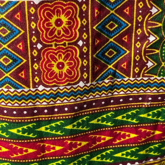 Women's African Print Crop Top Hoody Handmade Dashiki 90’s Streetwear Small-Med - Picture 5 of 5